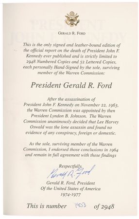 Lot #39 Gerald Ford Book - Image 2
