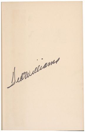 Lot #1565 Ted Williams Book and Ball - Image 2