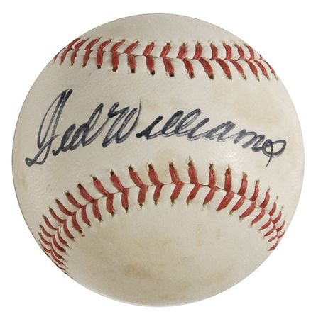 Lot #1565 Ted Williams Book and Ball - Image 3