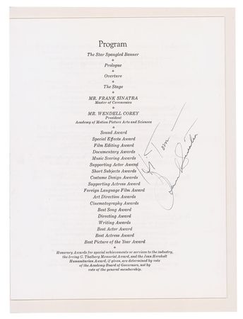 Lot #802 Frank Sinatra Program - Image 2