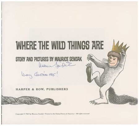 Lot #554 Maurice Sendak Book - Image 2