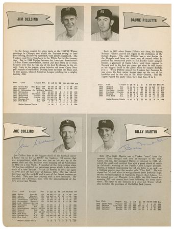 Lot #1482 NY Yankees: Twenty-seven Yankee greats including DiMaggio, Stengel ... and Joe McCarthy signing nine separate times! - Image 3