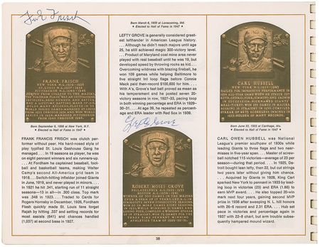 Lot #1291 Baseball Hall of Famers: Amazing Hall of Fame roster featuring 34 Cooperstown inductees - Image 2