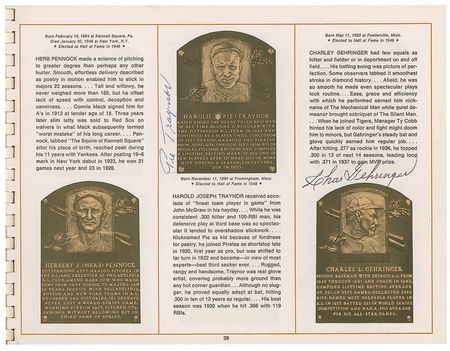 Lot #1291 Baseball Hall of Famers: Amazing Hall of Fame roster featuring 34 Cooperstown inductees - Image 3
