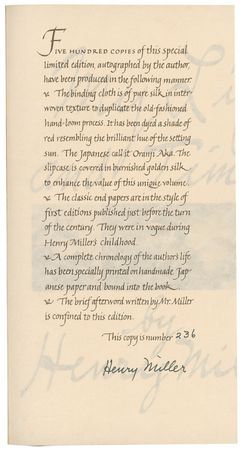 Lot #534 Henry Miller Book - Image 2