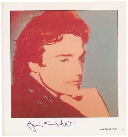 Lot #570 Andy Warhol and Friends: Warhol signs along with fellow artists Wyeth, Lichtenstein, and Hockney - Image 7