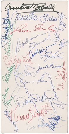 Lot #774 Luciano Pavarotti and Leonard Bernstein Greeting Card - Image 2