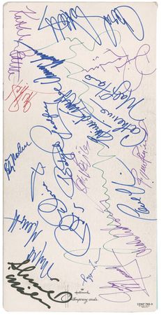 Lot #774 Luciano Pavarotti and Leonard Bernstein Greeting Card - Image 4