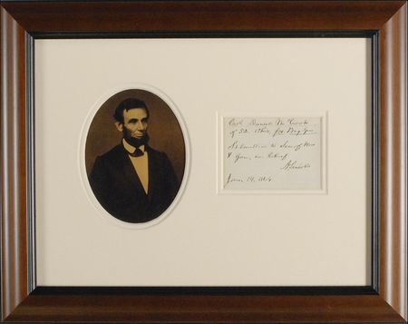 Lot #81 Abraham Lincoln: President Lincoln references one of the ‘Fighting McCooks’ during the Civil War - Image 1