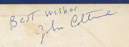 Lot #703 John Coltrane: The first signed Coltrane album we have ever offered - Image 3