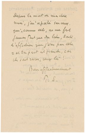Lot #559 Paul Signac Handwritten Letter Signed - Image 2