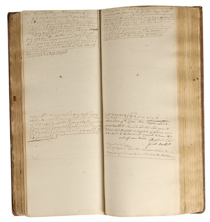 Lot #192 Declaration of Independence: Josiah Bartlett: Decades of Bartlett?s accounting?signed 30 times by New Hampshire?s Declaration of Independence signer. - Image 1
