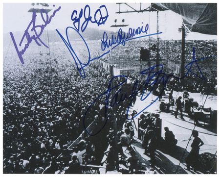 Lot #833 Woodstock Signed Photographs - Image 1