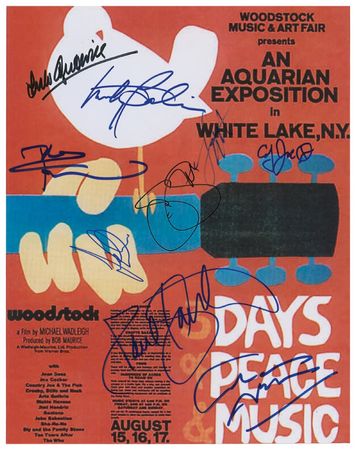 Lot #833 Woodstock Signed Photographs - Image 2