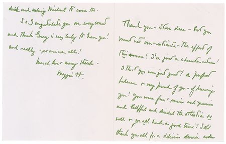 Lot #1248 Wizard of Oz: Margaret Hamilton: ?You must not over-estimate the effects of this woman! I?m just a character actress!? - Image 1