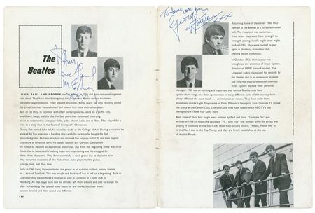 Lot #663 Beatles: McCartney and Harrison: Lennon a no-show, Paul and George rock York, England in 1963 - Image 1