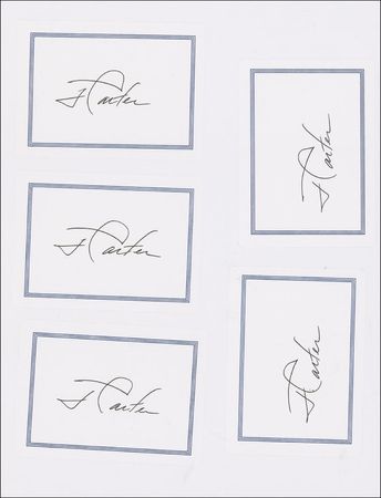 Lot #15 Jimmy Carter Bookplates