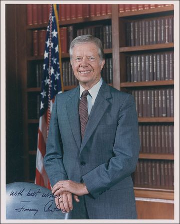 Lot #16 Jimmy Carter Signed Photograph