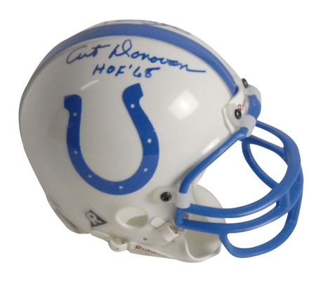 Lot #1551 Johnny Unitas and Art Donovan Football Helmet - Image 2