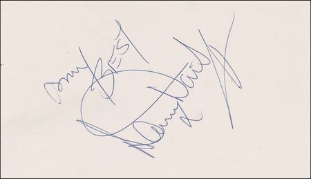Lot #1159 Rat Pack Signatures - Image 1
