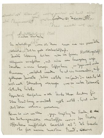 Lot #272 Karl Marx: In a seldom seen letter, the great philosopher mentions his Marxist followers and makes note of research on his second volume of Das Kapital - Image 1