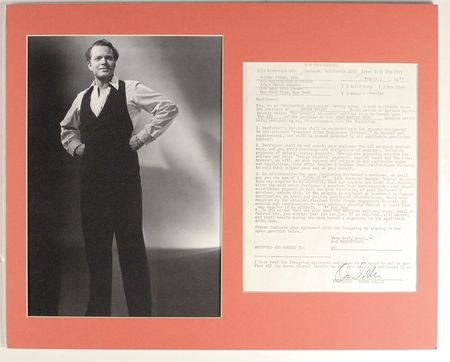 Lot #1239 Orson Welles: Orson Welles agrees to a pair of 1970 guest-starring roles on the Dean Martin Show - Image 1
