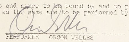 Lot #1239 Orson Welles: Orson Welles agrees to a pair of 1970 guest-starring roles on the Dean Martin Show - Image 2