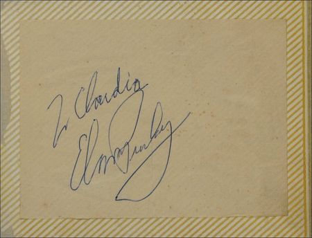 Lot #788 Elvis Presley Signature - Image 1