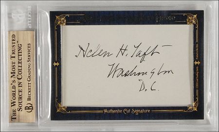 Lot #138 William H. and Helen Taft Signatures - Image 2