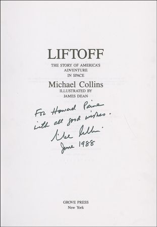 Lot #431 Michael Collins Book - Image 1