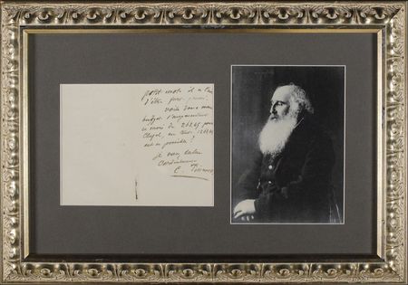 Lot #545 Camille Pissarro: ?More annoyances. My framer...is pressing me for money. I told him that this month it would not be easy??Pissarro, a successful Impressionist hard-pressed for cash, contacts his patron - Image 1