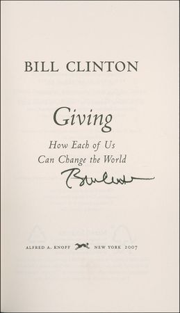 Lot #19 Bill Clinton Book