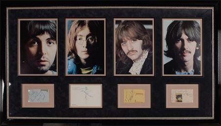 Lot #653 Beatles: The Fab Four gathered within an immense display - Image 1