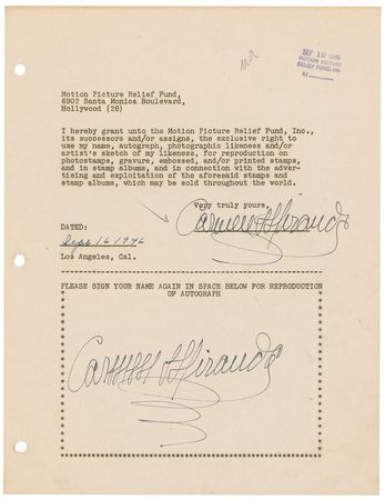 Lot #537  Motion Picture Relief Fund - Image 10