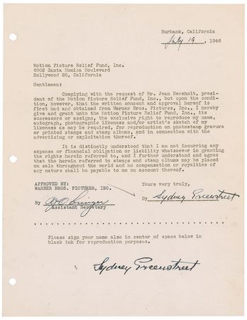 Lot #537  Motion Picture Relief Fund - Image 11