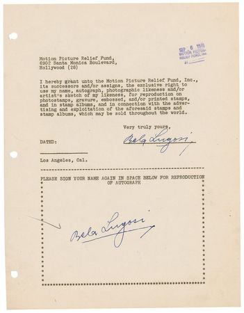 Lot #537  Motion Picture Relief Fund - Image 13