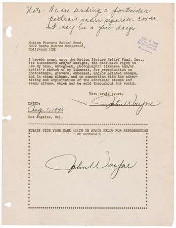 Lot #537  Motion Picture Relief Fund - Image 20