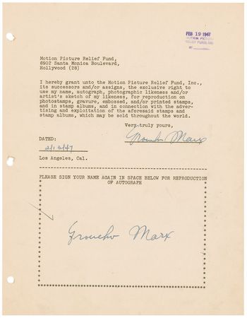 Lot #537  Motion Picture Relief Fund - Image 22
