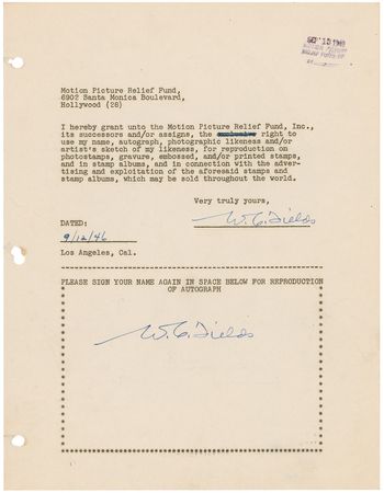 Lot #537  Motion Picture Relief Fund - Image 25