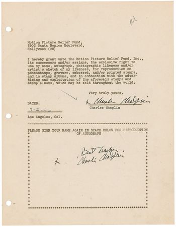 Lot #537  Motion Picture Relief Fund - Image 26