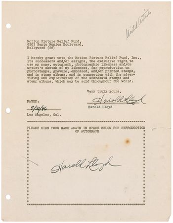Lot #537  Motion Picture Relief Fund - Image 27
