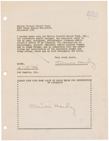 Lot #537  Motion Picture Relief Fund - Image 31