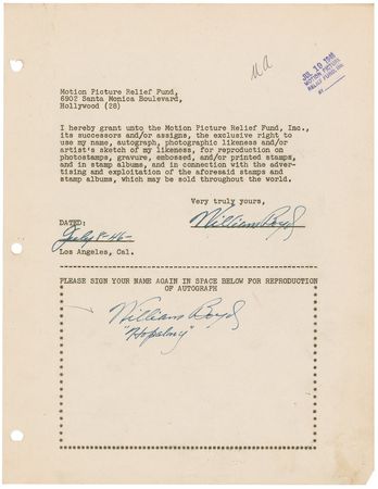 Lot #537  Motion Picture Relief Fund - Image 34