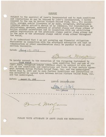 Lot #537  Motion Picture Relief Fund - Image 36