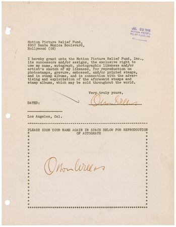 Lot #537  Motion Picture Relief Fund - Image 38