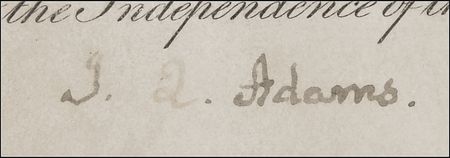Lot #1 John Quincy Adams Signed Document - Image 2