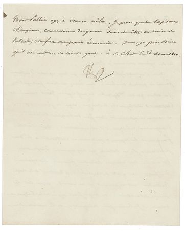 Lot #320 Napoleon: “All French artillery and pontoneer sappers will return to St. Omer. Only five infantry regiments will remain in Holland with the five Hollandaise regiments providing ten infantry and four cavalry regiments” - Image 2