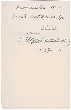 Lot #336 William Westmoreland - Image 2
