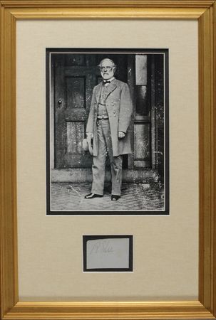 Lot #310 Robert E. Lee: Large signature of the Confederate commander - Image 2