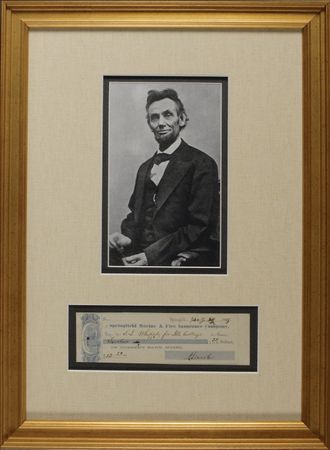 Lot #71 Abraham Lincoln: Before the White House and participating in the biggest case of his legal career...Lincoln’s 1859 largess for Illinois College - Image 1